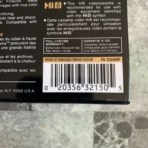 TDK MP 120 High Standard 8mm Video Cassette Metal Particle - Picture 5 of 5